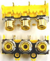 Jack RCA 3 GANG Video Horiz picture